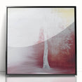 Framed acrylic artwork displaying vibrant abstract florals in a sleek black frame, perfect for modern home decor. Ideal for adding color and elegance to any room.