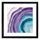 Colorful Abstract Wall Art – Teal & Violet Modern Canvas Design