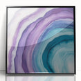 Colorful Abstract Wall Art – Teal & Violet Modern Canvas Design