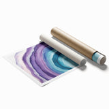 Colorful Abstract Wall Art – Teal & Violet Modern Canvas Design