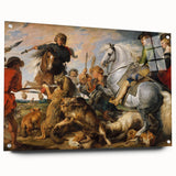 Baroque Hunting Scene Wall Art – Dramatic Masterpiece of Action