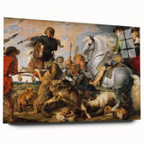 Baroque Hunting Scene Wall Art – Dramatic Masterpiece of Action