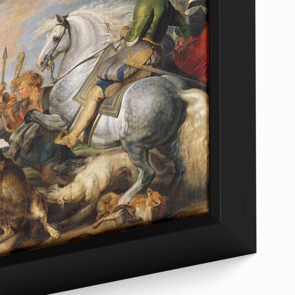 Baroque Hunting Scene Wall Art – Dramatic Masterpiece of Action