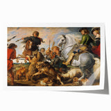 Baroque Hunting Scene Wall Art – Dramatic Masterpiece of Action