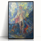 Expressionist Art - Standing Huntsman with Two Dogs by Arnold Peter Weisz-Kubínčan