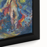 Expressionist Art - Standing Huntsman with Two Dogs by Arnold Peter Weisz-Kubínčan