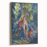 Expressionist Art - Standing Huntsman with Two Dogs by Arnold Peter Weisz-Kubínčan