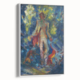 Expressionist Art - Standing Huntsman with Two Dogs by Arnold Peter Weisz-Kubínčan