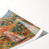 Impressionist Garden Scene Wall Art - Renoir's Woman in Pink and White