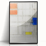 Modern Wall Art - Abstract Geometric Composition Print for Bold Decor
