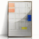 Modern Wall Art - Abstract Geometric Composition Print for Bold Decor