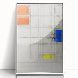 Modern Wall Art - Abstract Geometric Composition Print for Bold Decor