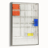 Modern Wall Art - Abstract Geometric Composition Print for Bold Decor