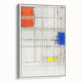 Modern Wall Art - Abstract Geometric Composition Print for Bold Decor
