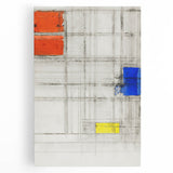 Modern Wall Art - Abstract Geometric Composition Print for Bold Decor