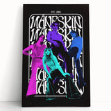 Måneskin Retro Poster – Vibrant Music Art from 2016 Band