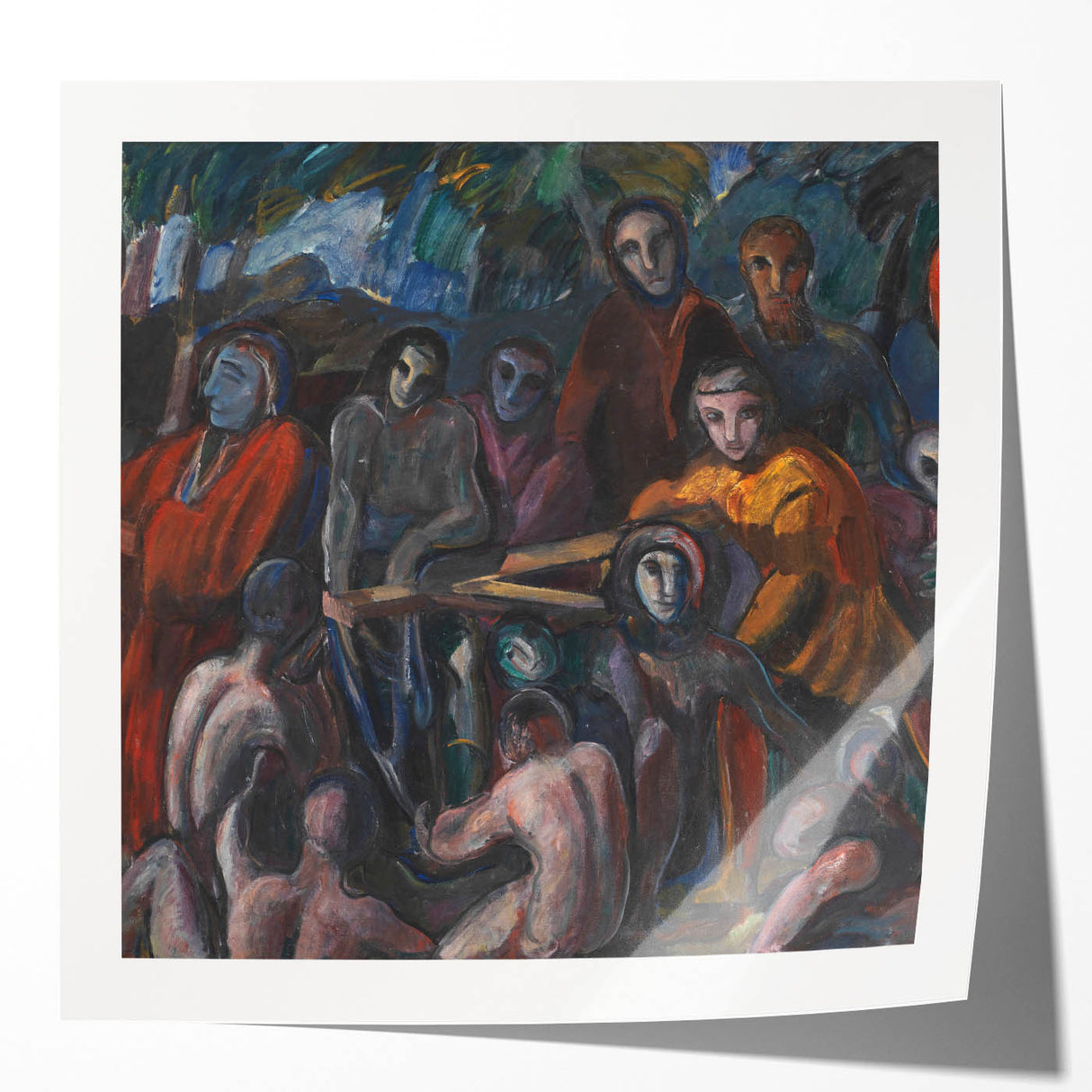 Multicolor Art Print - The Road to Golgotha by Jens Adolf Jerichau - Vivid Realism