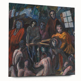 Multicolor Art Print - The Road to Golgotha by Jens Adolf Jerichau - Vivid Realism