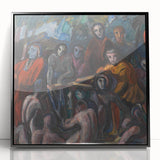 Multicolor Art Print - The Road to Golgotha by Jens Adolf Jerichau - Vivid Realism