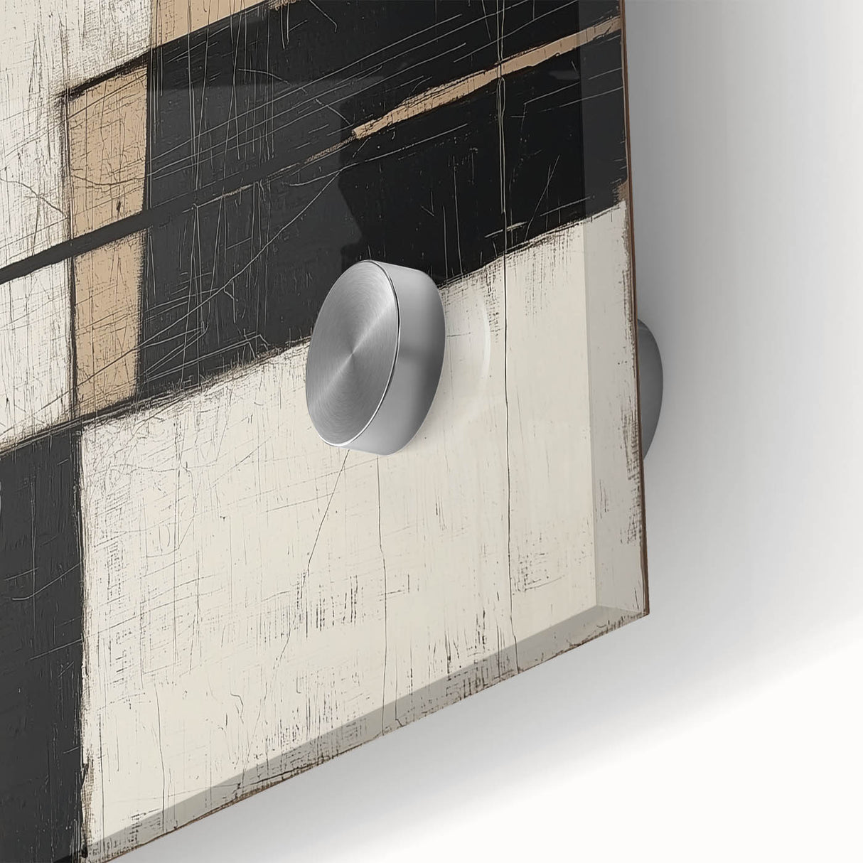 Modern Monochrome Abstract Wall Art – Large Canvas & Framed Print
