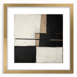 Modern Monochrome Abstract Wall Art – Large Canvas & Framed Print