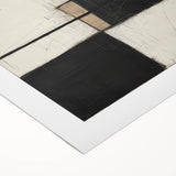 Modern Monochrome Abstract Wall Art – Large Canvas & Framed Print