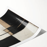 Modern Monochrome Abstract Wall Art – Large Canvas & Framed Print