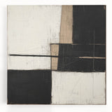 Modern Monochrome Abstract Wall Art – Large Canvas & Framed Print