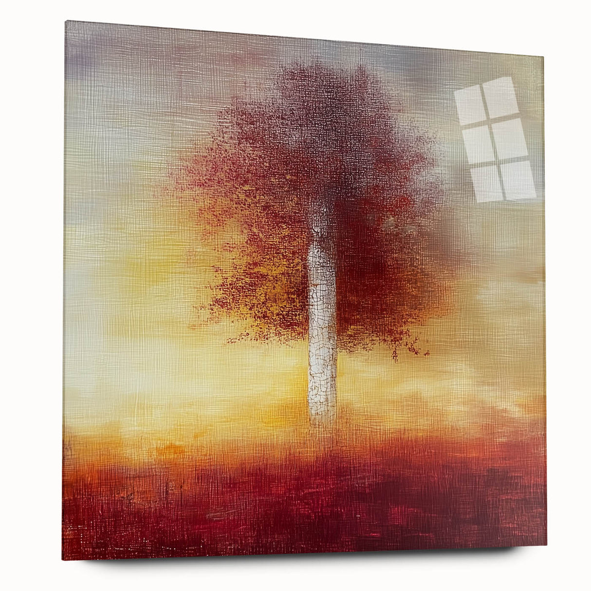 Abstract floral acrylic glass artwork showcasing vibrant colors and intricate patterns, viewed from the side without pins, perfect for modern home decor.