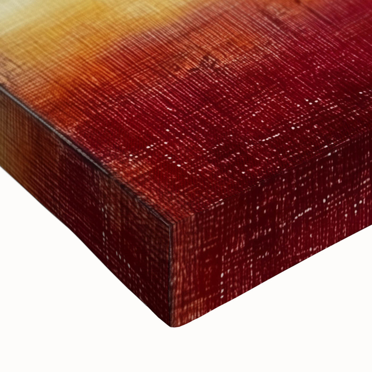 Close-up of an abstract floral design on stretched canvas, showcasing vibrant colors and intricate details, ideal for modern home decor or art enthusiasts.