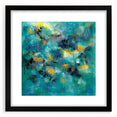 Tropical Abstract Wall Art – Turquoise, Lime & Coral Canvas Print