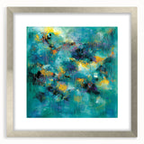 Tropical Abstract Wall Art – Turquoise, Lime & Coral Canvas Print