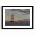 Maritime Realism Art Print - The Galathea and St. Jean by C.W. Eckersberg