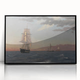 Maritime Realism Art Print - The Galathea and St. Jean by C.W. Eckersberg