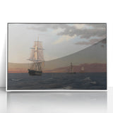 Maritime Realism Art Print - The Galathea and St. Jean by C.W. Eckersberg