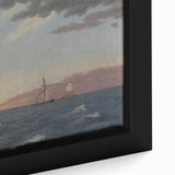 Maritime Realism Art Print - The Galathea and St. Jean by C.W. Eckersberg