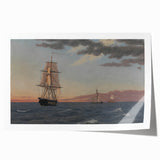 Maritime Realism Art Print - The Galathea and St. Jean by C.W. Eckersberg
