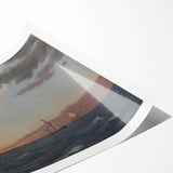 Maritime Realism Art Print - The Galathea and St. Jean by C.W. Eckersberg