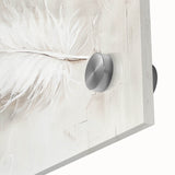 Canvas Art for Dining Area - Minimalist Feather Wall Décor