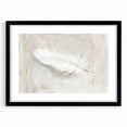 Canvas Art for Dining Area - Minimalist Feather Wall Décor