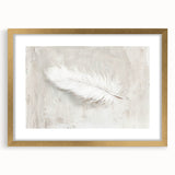 Canvas Art for Dining Area - Minimalist Feather Wall Décor