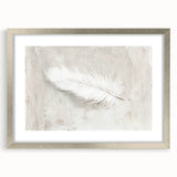 Canvas Art for Dining Area - Minimalist Feather Wall Décor
