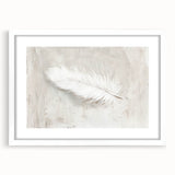 Canvas Art for Dining Area - Minimalist Feather Wall Décor