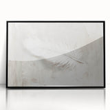 Canvas Art for Dining Area - Minimalist Feather Wall Décor
