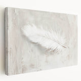 Canvas Art for Dining Area - Minimalist Feather Wall Décor