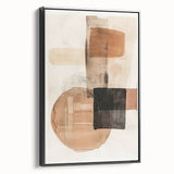 Framed minimalist wall art in abstract design, showcasing a black canvas with sleek lines and geometric shapes, perfect for modern decor. Ideal for enhancing contemporary spaces with elegance.