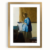 Baroque Woman Reading a Letter Wall Art – Timeless Quiet Elegance