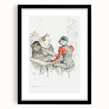 Impressionist Print - Le Bézigue by Toulouse-Lautrec Wall Art