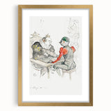 Impressionist Print - Le Bézigue by Toulouse-Lautrec Wall Art