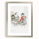 Impressionist Print - Le Bézigue by Toulouse-Lautrec Wall Art